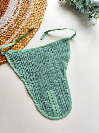3 layered Muslin Nappy- Sage Green