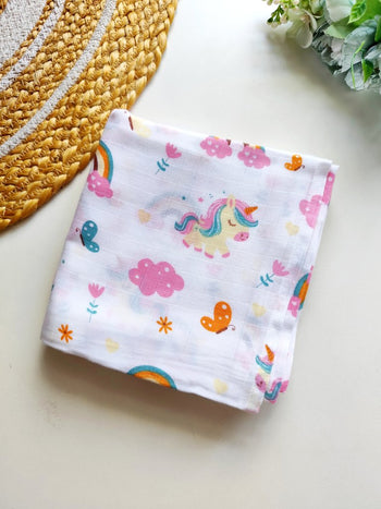 Muslin Bath Towel- Magical Unicorn(70*145) cm