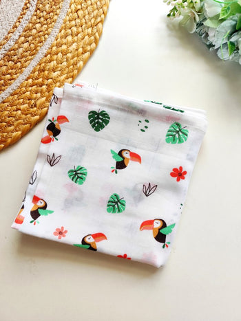 Muslin Bath Towel- Tropical Toucan(70*145) cm