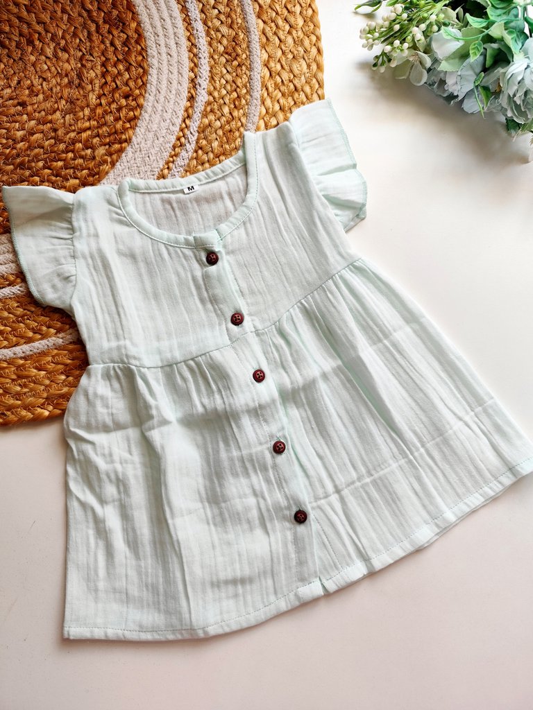 Muslin Frocks - Light Blue