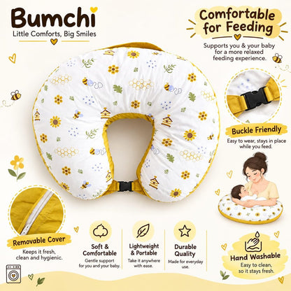 Feeding Pillow- Honeybee Print