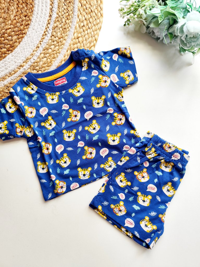 Co ord sets- Blue Tiger Print