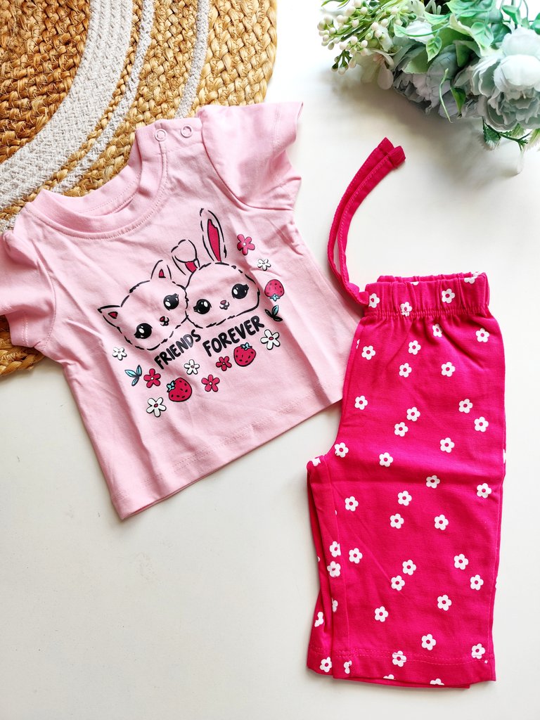 Co ord sets- Pink Friends Forever and Floral Print