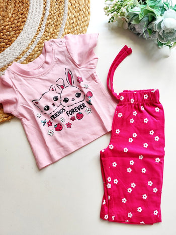 Co ord sets- Pink Friends Forever and Floral Print