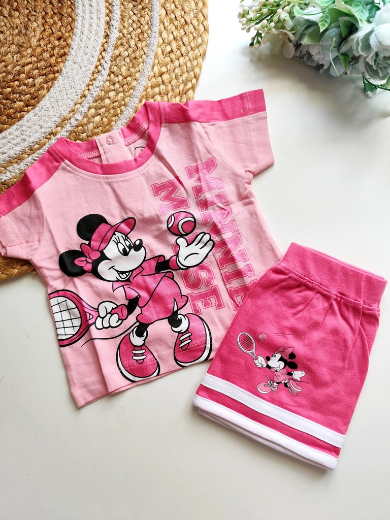 Top and skirt- Pink Minnie Mouse Tennis Print