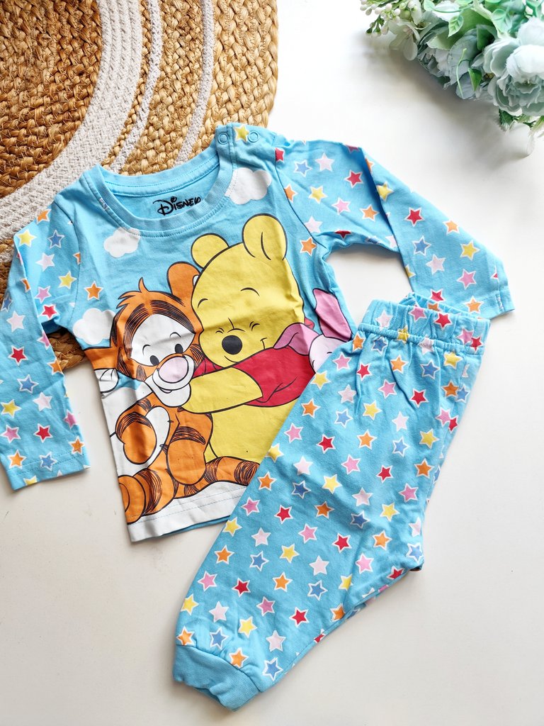 Co ord sets- Blue Winnie the Pooh & Star Print