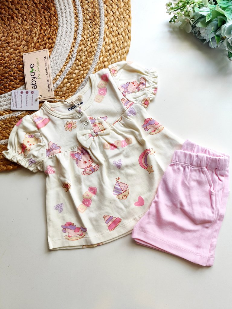 Co ords - Cream Pastel Toy Print