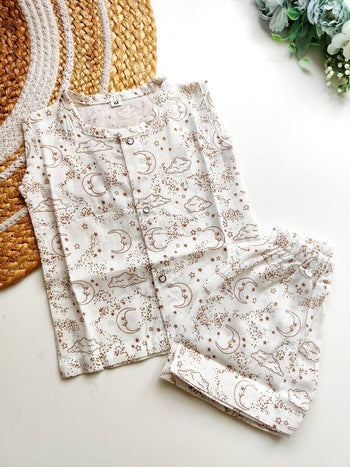 Cotton Co ords- Celestial Moon and Stars