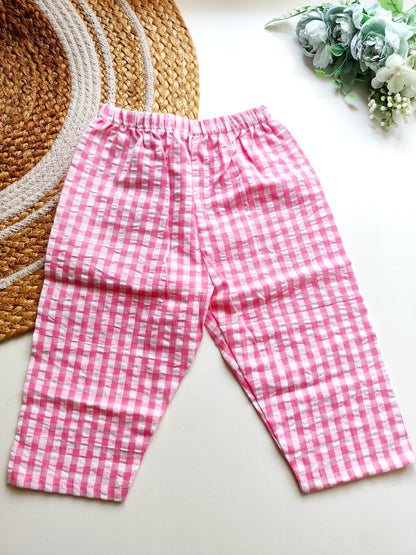 Muslin Pant - Pink Gingham