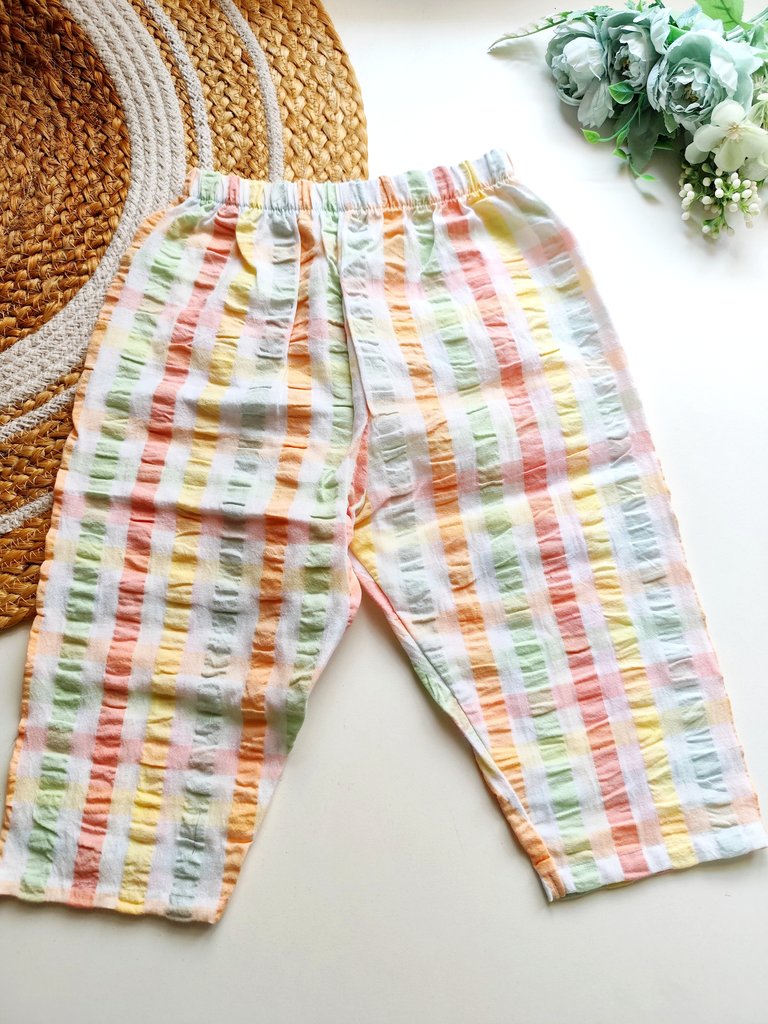 Muslin Pant - Pastel Plaid