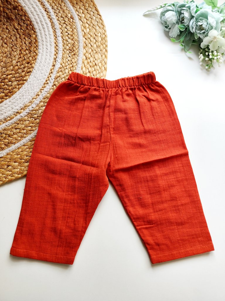 Muslin Pant - Rust