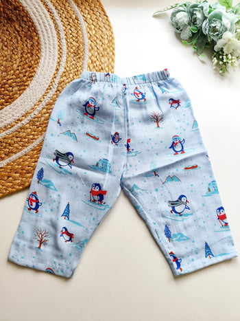 Muslin Pant - Winter Penguins