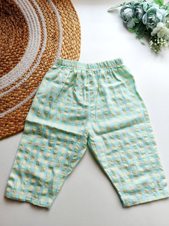 Muslin Pant - Mint & Yellow Gingham