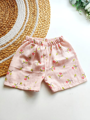 Muslin Trousers - Blush Pink Floral
