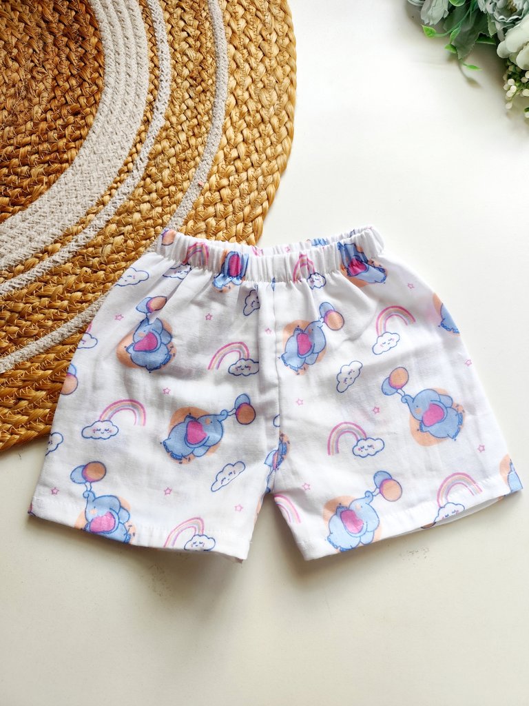 Muslin Trousers - Elephant and Rainbow