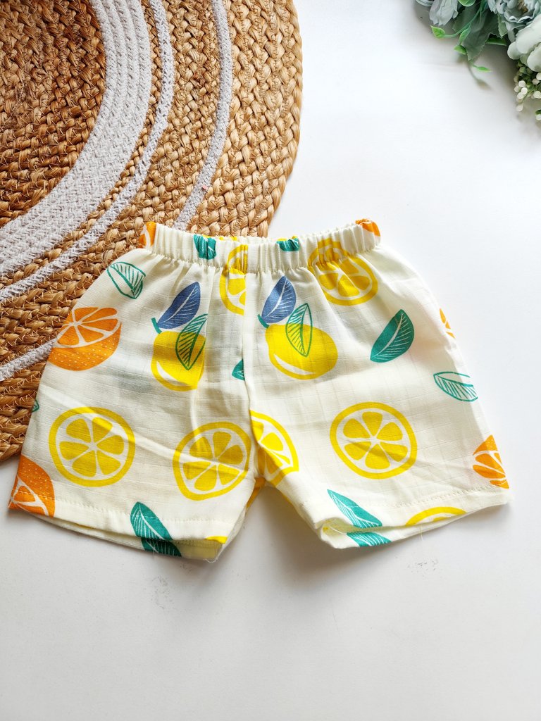 Muslin Trousers - Citrus Print