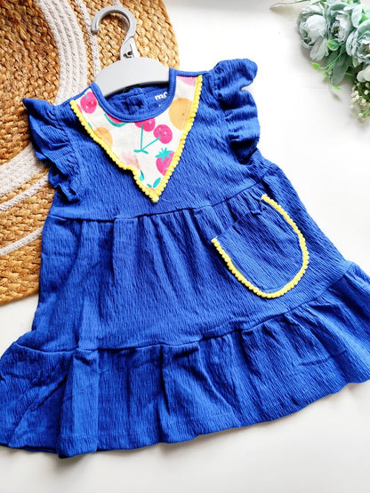 Fancy Frocks - Royal Blue Fruit Accent
