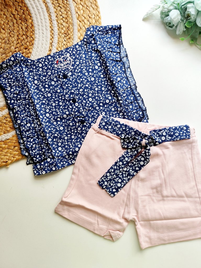 Co ords - Navy Blue Floral