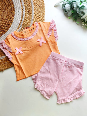 Co ords  - Peach and Baby Pink