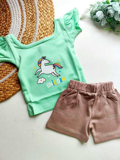 Co ords  - Mint Green Unicorn