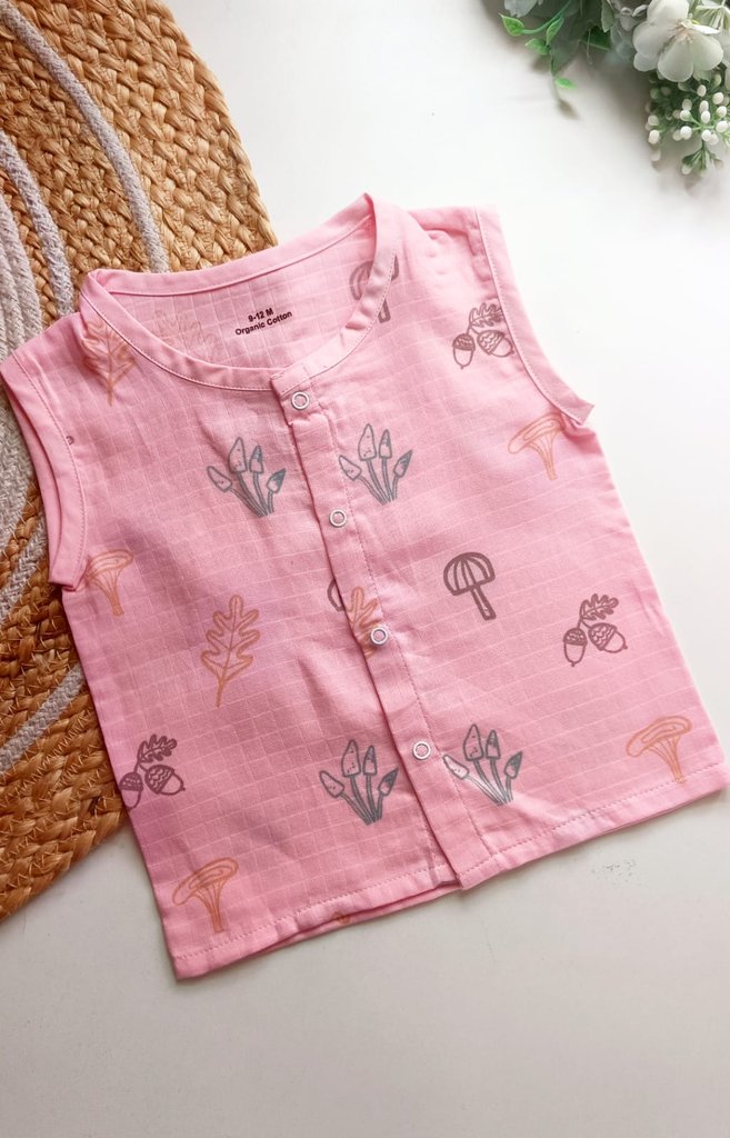 Muslin Jablas- Pink Woodland