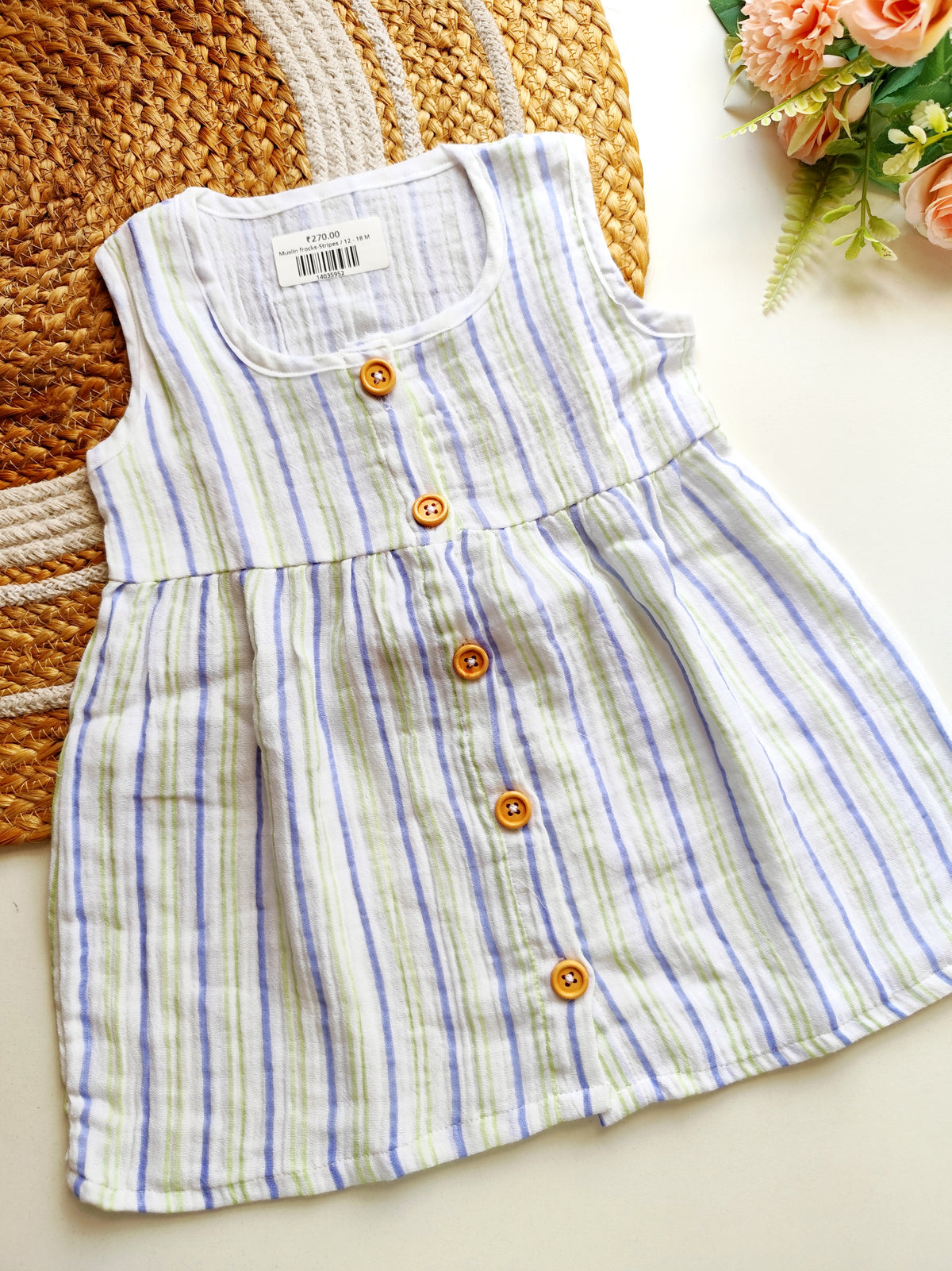 Muslin frocks-Stripes