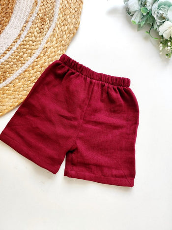 Muslin Trousers- Maroon