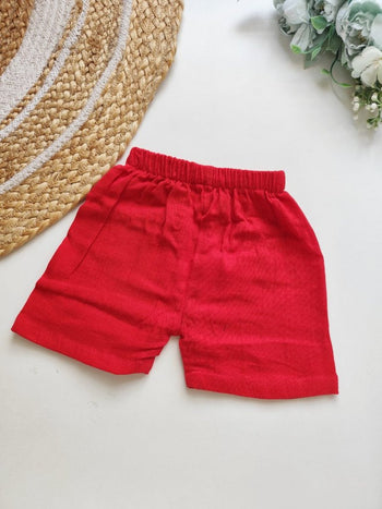 Muslin Trousers- Red