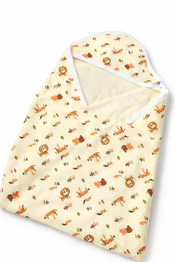 Hosiery Cotton Hooded Towel - Lion