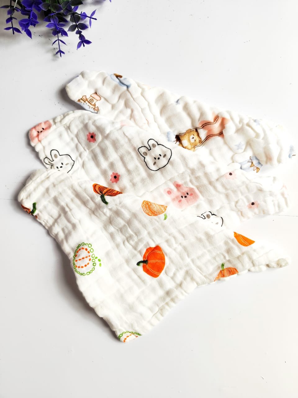 Crinkled Muslin Wipes - Random Designs image 2