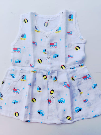 Muslin Hip Cut Frocks image 12