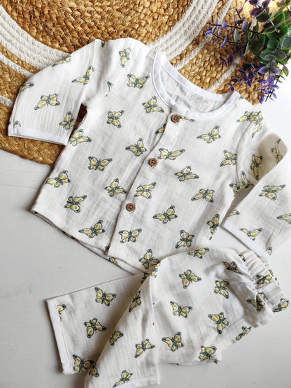 Muslin Premium Night Suits - Butterfly Print (BUY 2 GET 1 FREE) image 0