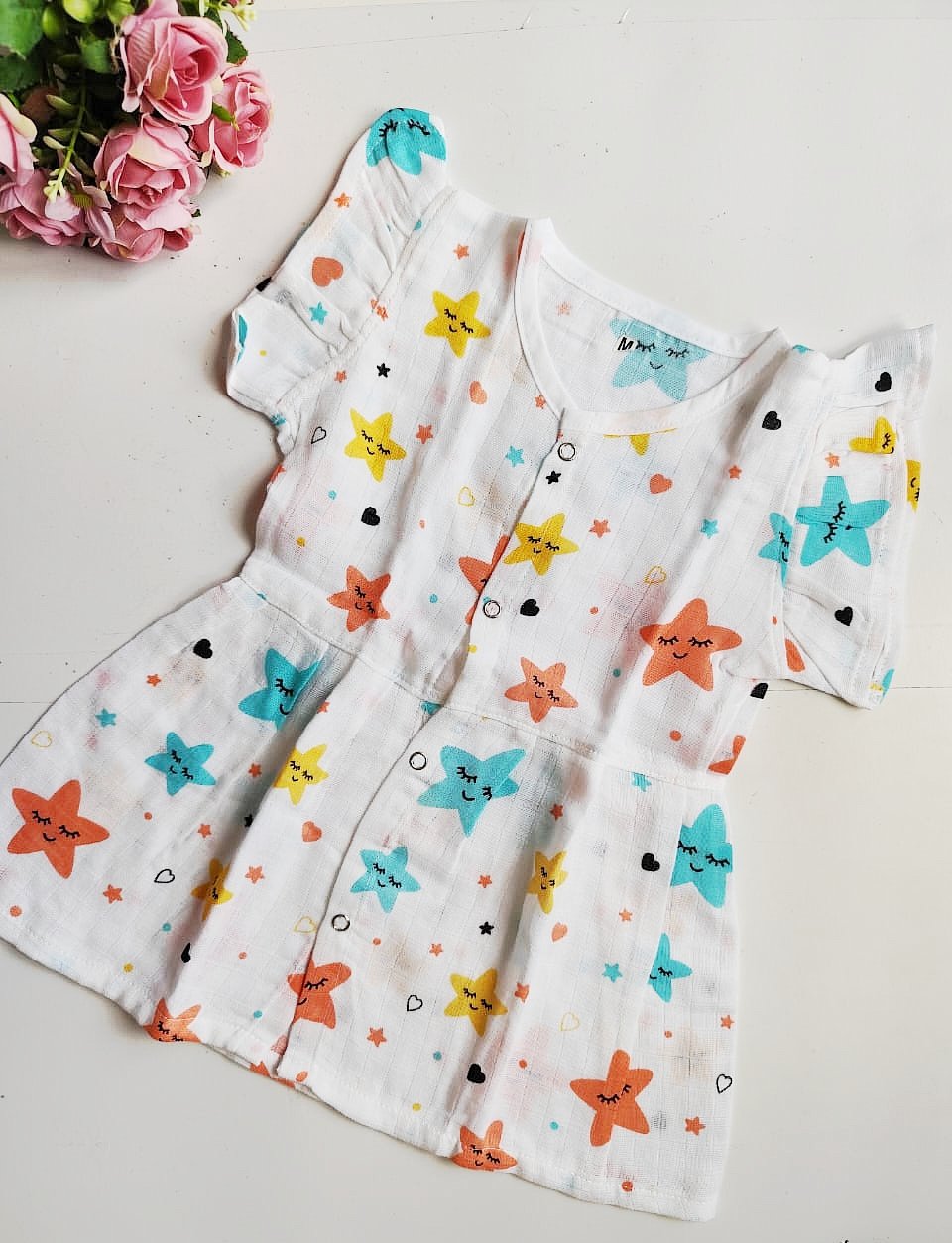 Muslin Frill Hand Frocks (0 - 6 Months) image 3