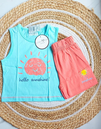 Boys Hello Sunshine Print Top & Bottom Set image 0