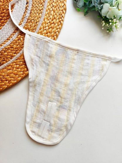 Muslin 3 Layered Nappies - Subtle Pastel Stripe