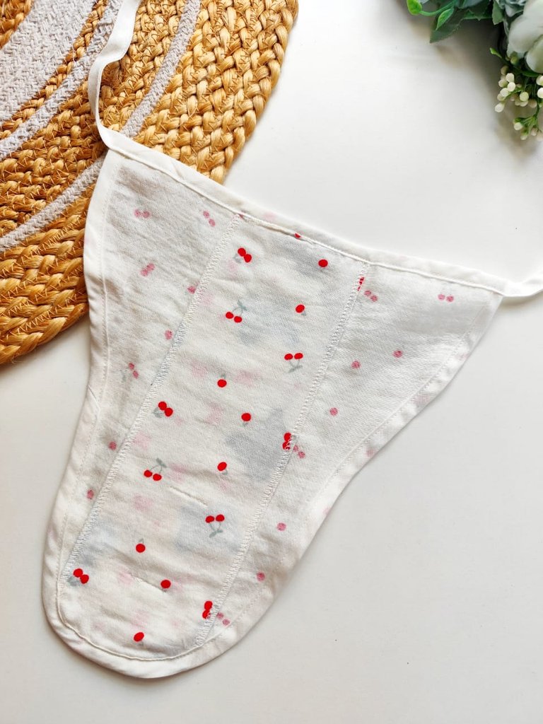 Muslin 3 Layered Nappies - Red Cherry Print