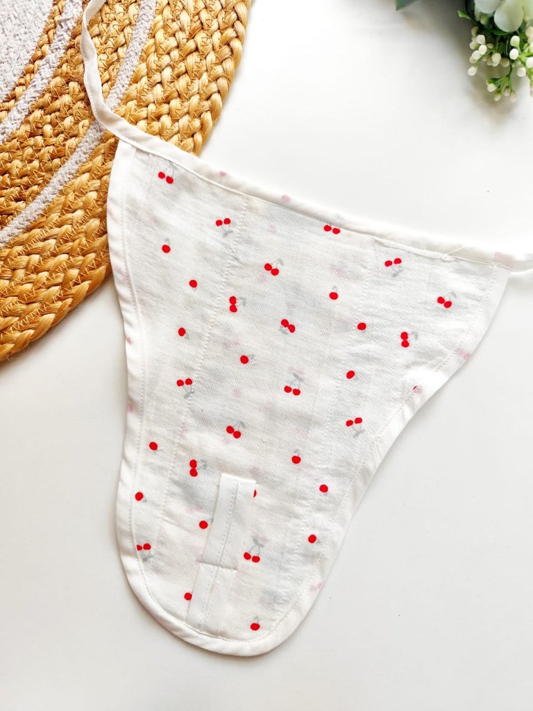 Muslin 3 Layered Nappies - Red Cherry Print