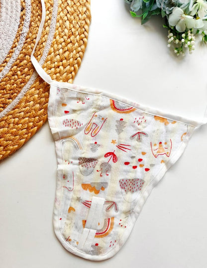 Muslin 3 Layered Nappies - Whimsical Adventure