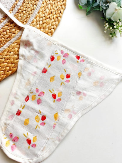Muslin 3 Layered Nappies - Tiny berries