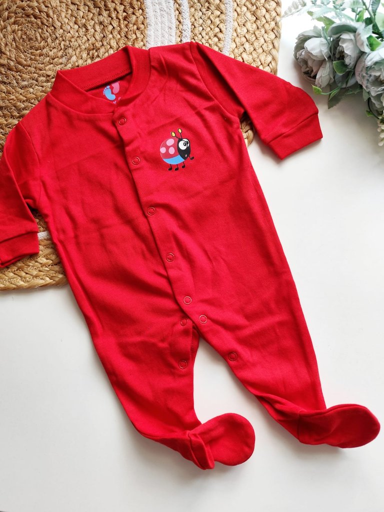 Jumpsuit - Red Ladybug Print