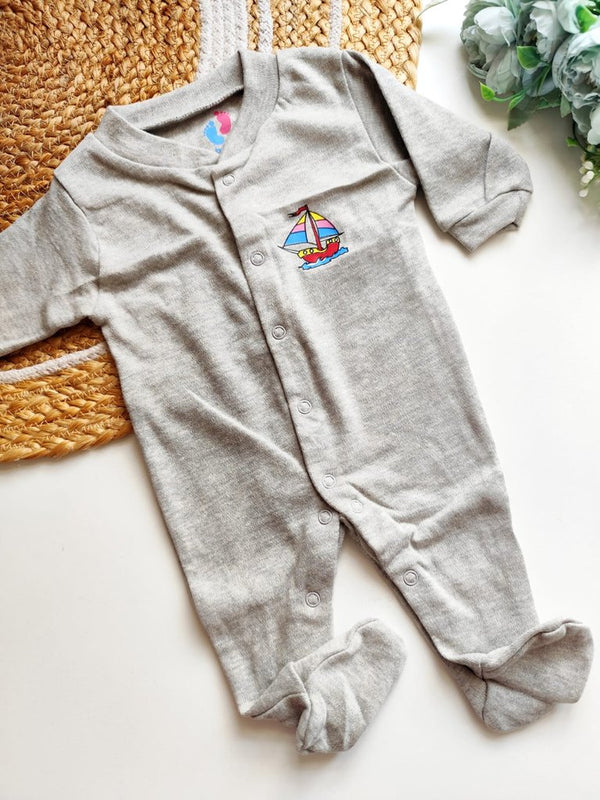 Jumpsuit - Gray Sailboat