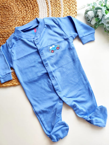 Jumpsuit - Blue Car Print