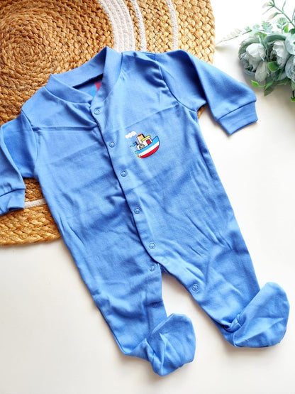 Jumpsuit - Blue Boat Print