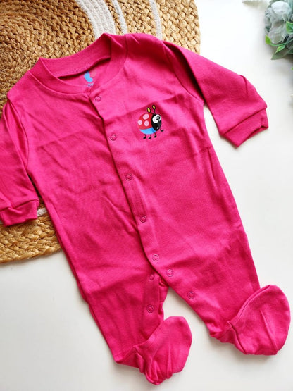 Jumpsuit - Fuchsia Ladybug