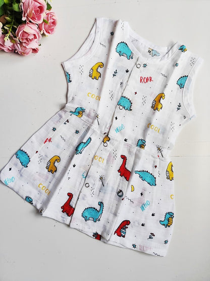 Muslin Hip Cut Frocks image 9