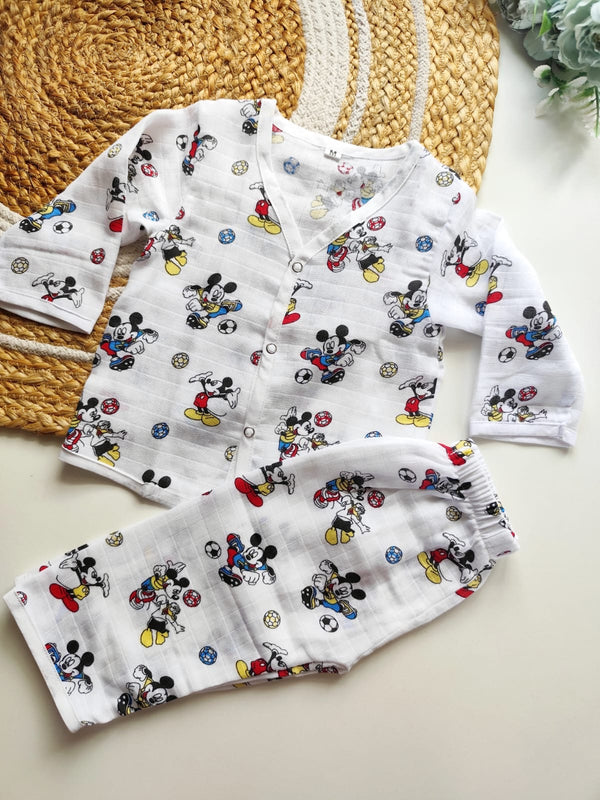 Muslin Night Suits - Mickey Sports