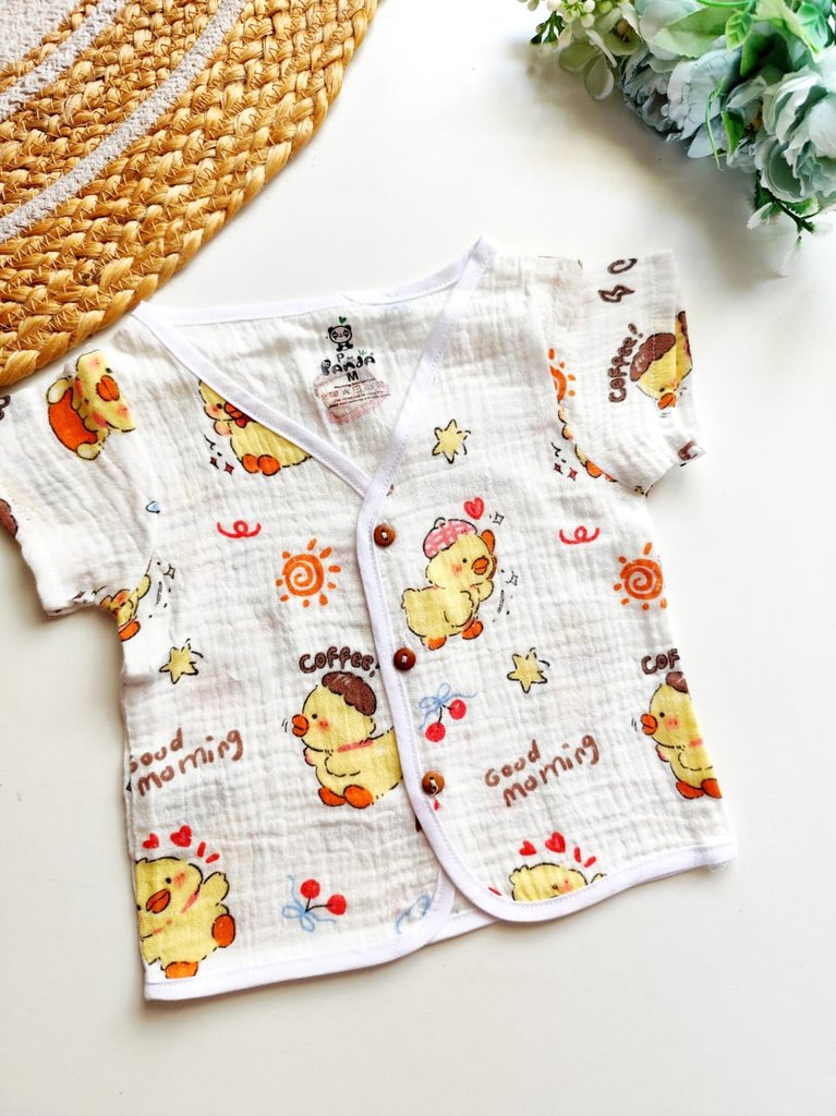 Crinkled Muslin Jablas - Good Morning Duckling