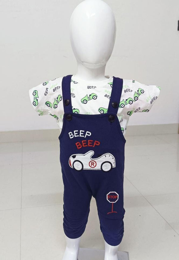 Beep Beep Dungaree Set