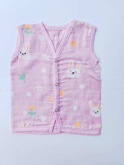 Muslin Colored Jablas - Lilac Bunny
