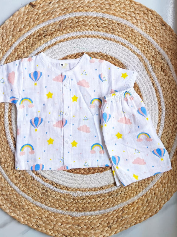 Muslin Half Sleeves Set – Rainbow
